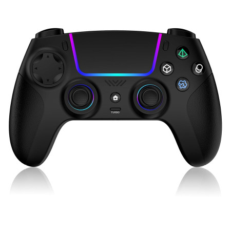 VidPPluing Wireless Controller Compatible with PS5/Android/IOS/MAC/Steam Deck, Gamepad with LED Lighting/Hall Effect Trigger/Turbo/Macro/Dual Vibration/3.5mm Headset Jack/1500 mAh Battery