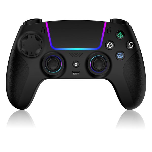 VidPPluing Wireless Controller Compatible with PS5/Android/IOS/MAC/Steam Deck, Gamepad with LED Lighting/Hall Effect Trigger/Turbo/Macro/Dual Vibration/3.5mm Headset Jack/1500 mAh Battery