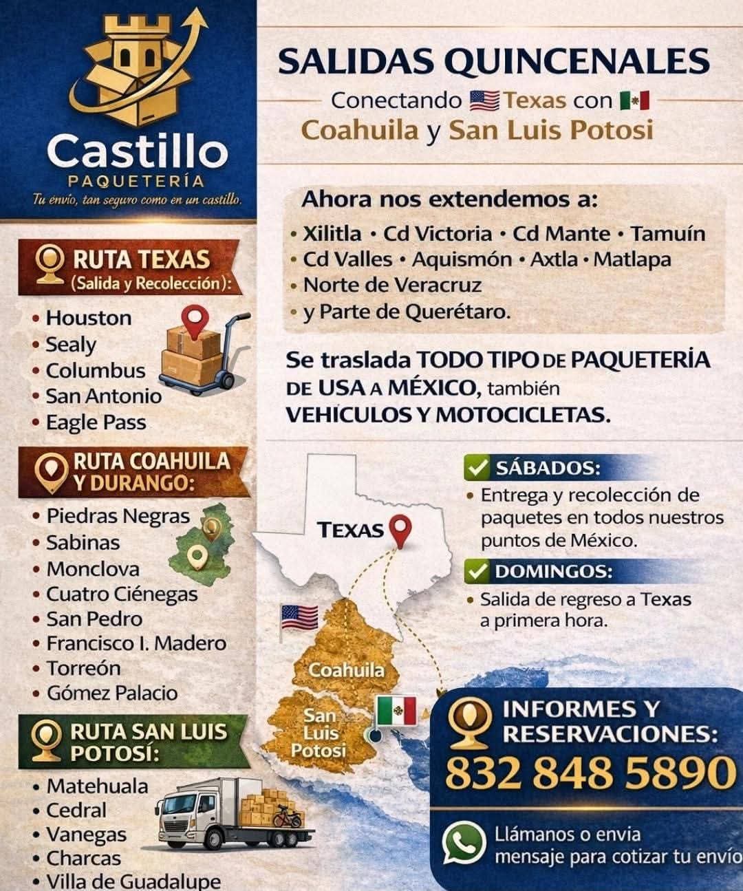 Castillo Paqueteria – Texas