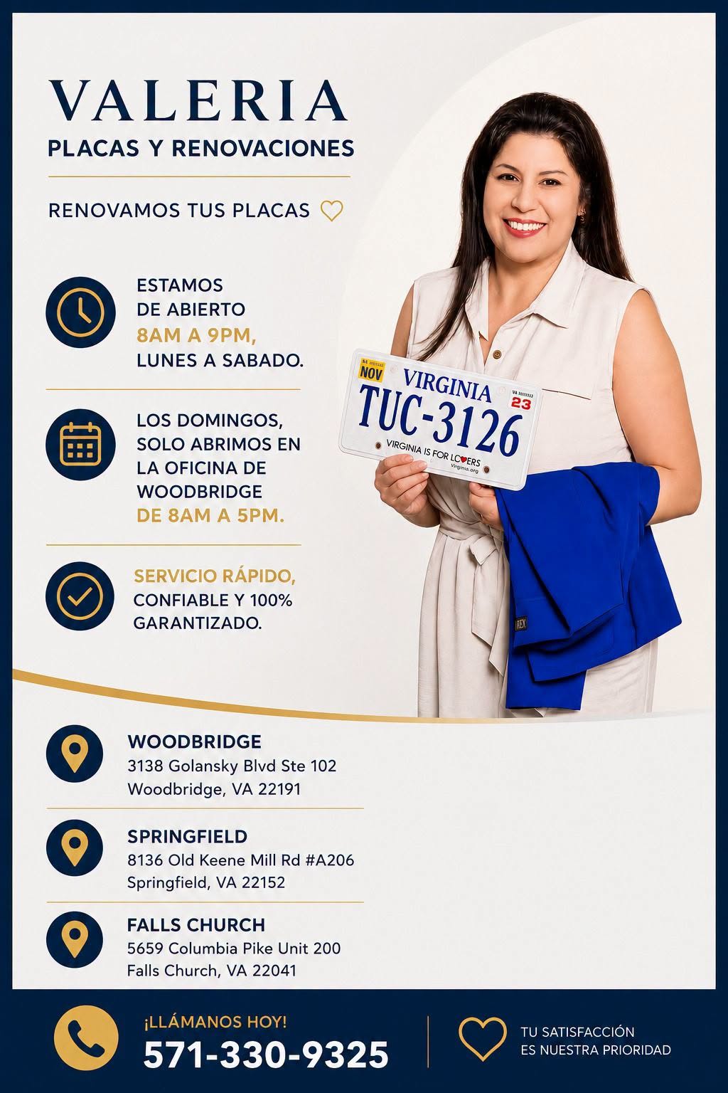Valeria Placas y Renovaciones.