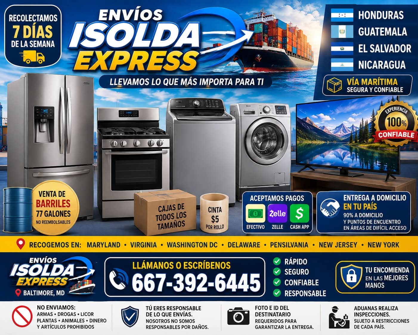 Envios Isolda Express – Baltimore, Maryland