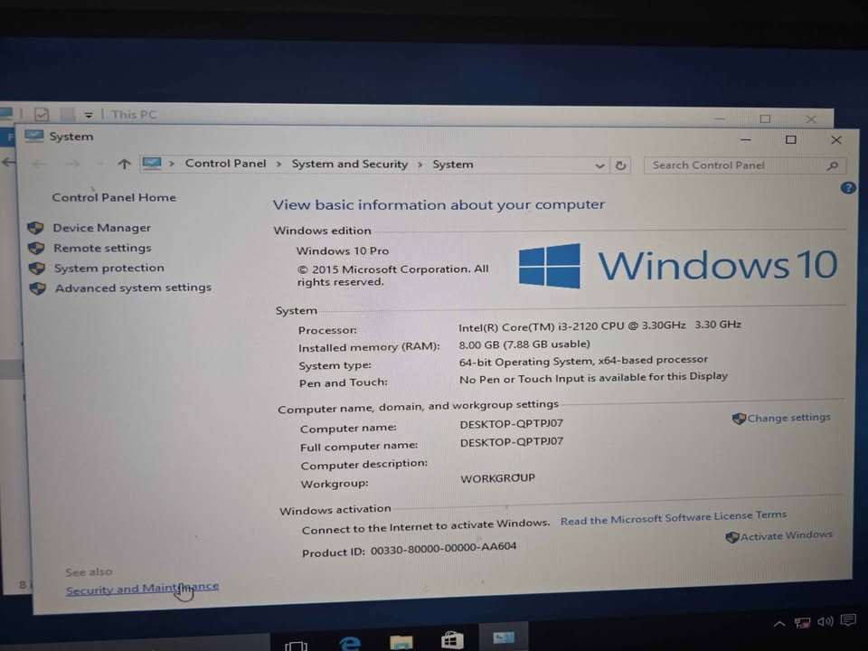 Intel Core i3-2120 (2nd Generation) 3.30 GHz – Capitol Heights, Maryland