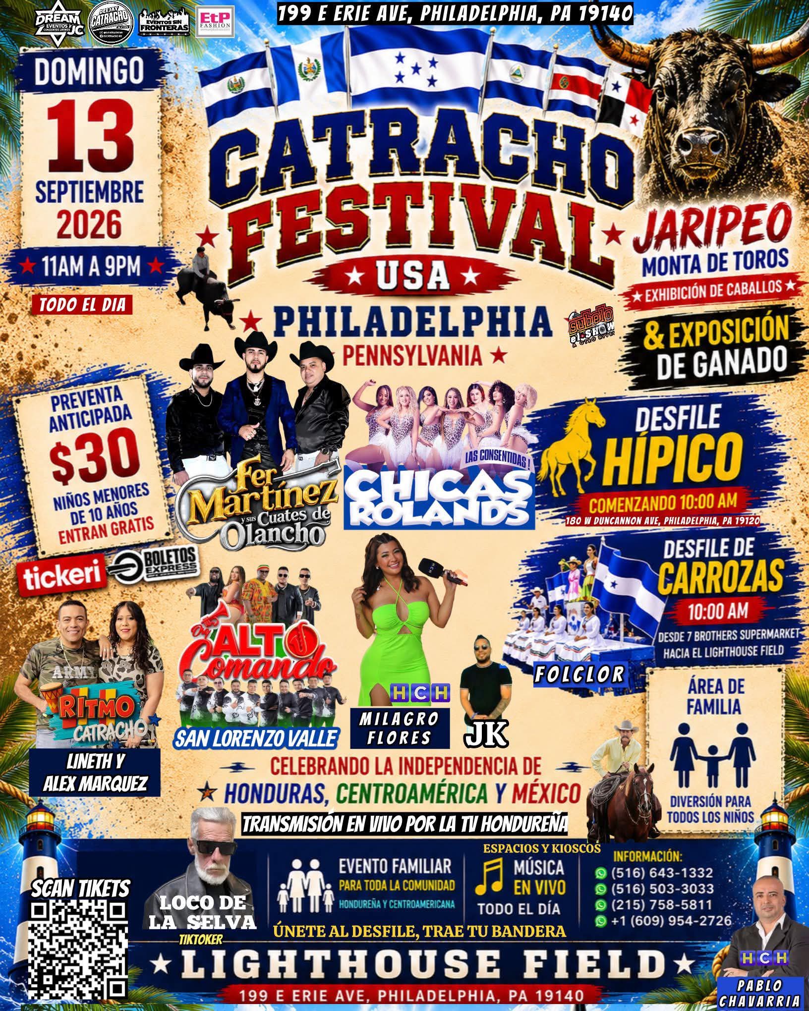 Philadelphia, Pennsylvania se viste de azul y blanco! Llega el Catracho Festival USA 2026 🇭🇳